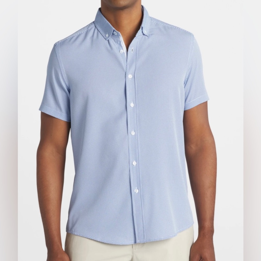 Men’s International Report 4-Way Performance Short Sleeve Sport Shirt - BNWT!!